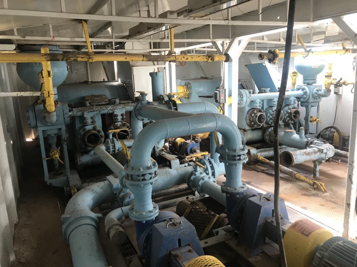 (x2) Skytop Brewster B-1300 Triplex Mud Pumps